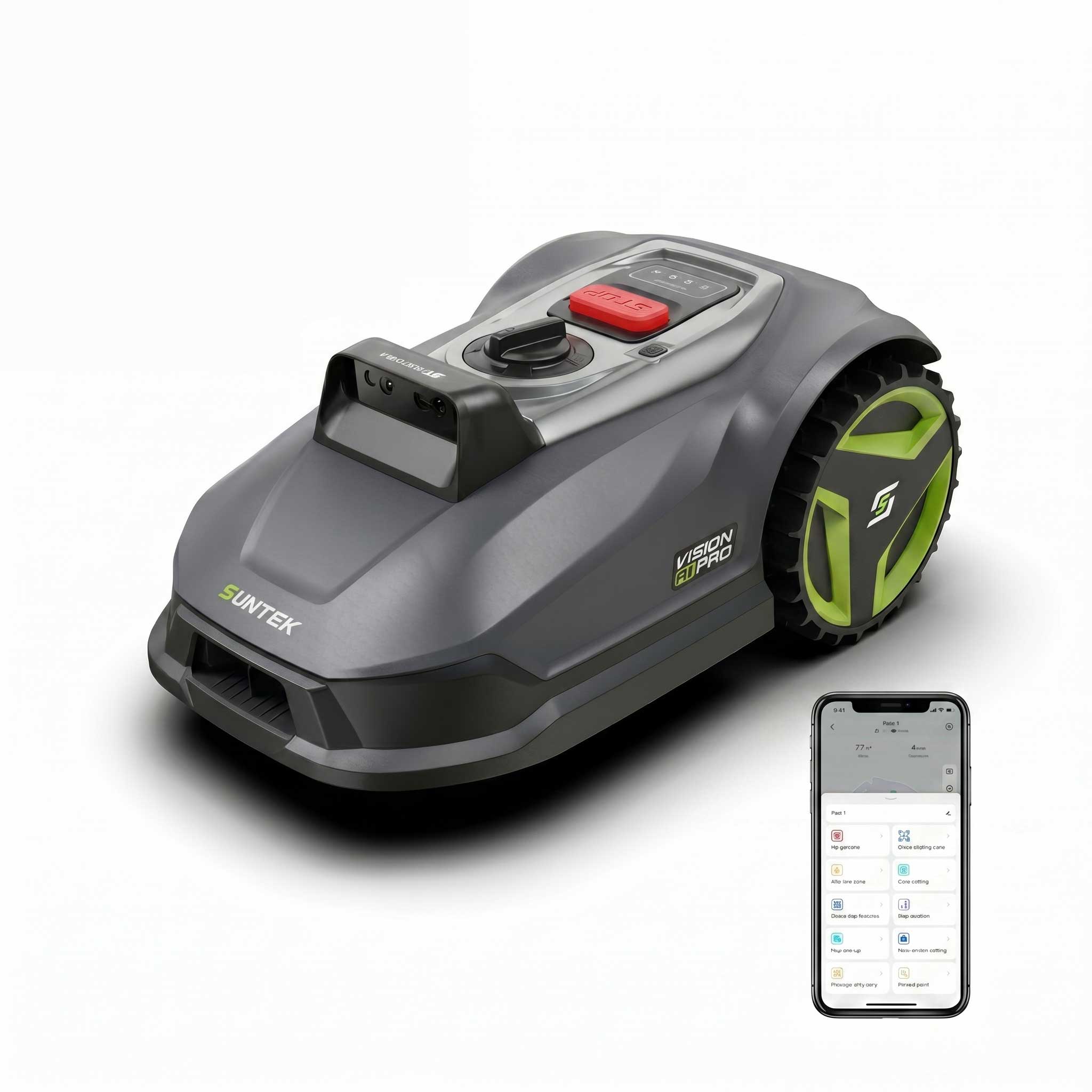 SUNTEK SRM4050 VISION AI PRO Cordless Robotic Mower For 500 m² - SUNTEK