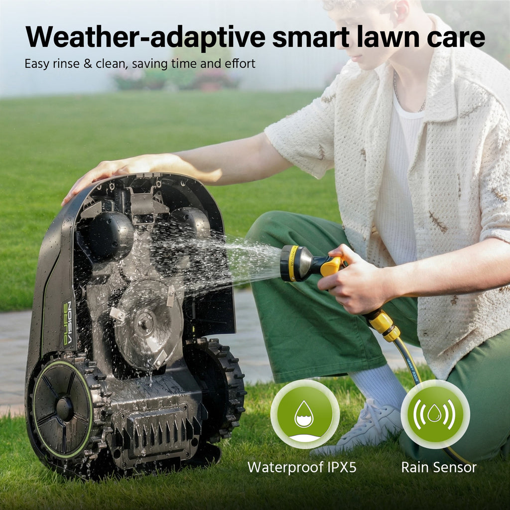 SUNTEK SRM2025 AI Pure Vision Wireless Robotic Mower, AI Vision, Max 250 m² - SUNTEK