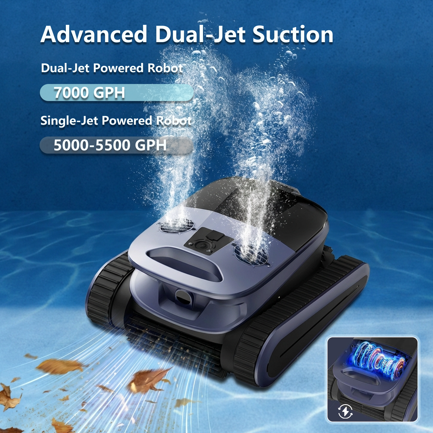Seauto SAT40 (2026 new) Cordless Robotic Pool Vacuum
