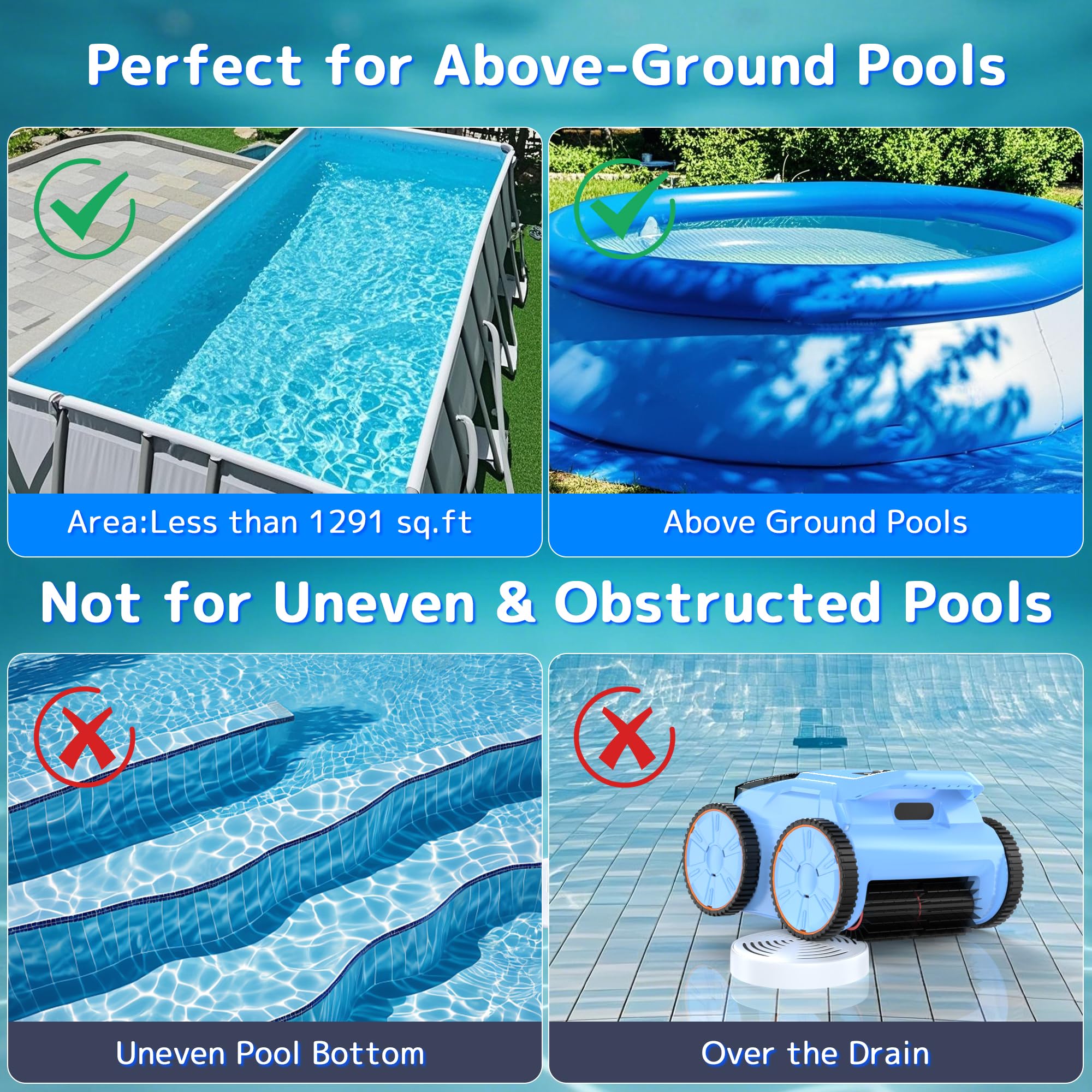 Seauto SAT20 Cordless Robotic Pool Vacuum